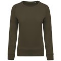 Dames Sweater Kariban BIO raglanmouwen Mossy Green